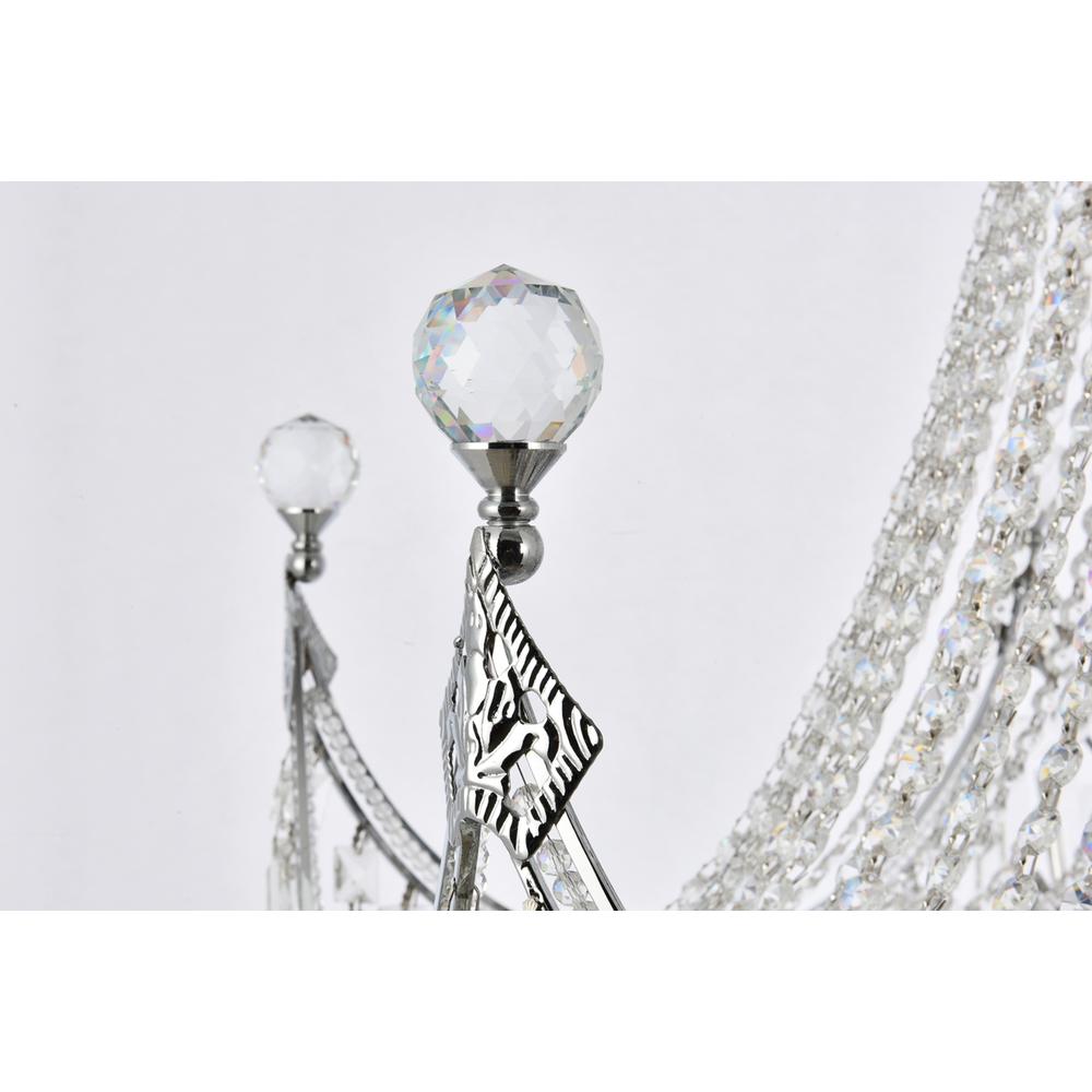 Corona 36 light Chrome Chandelier Clear Royal Cut Crystal. Picture 4