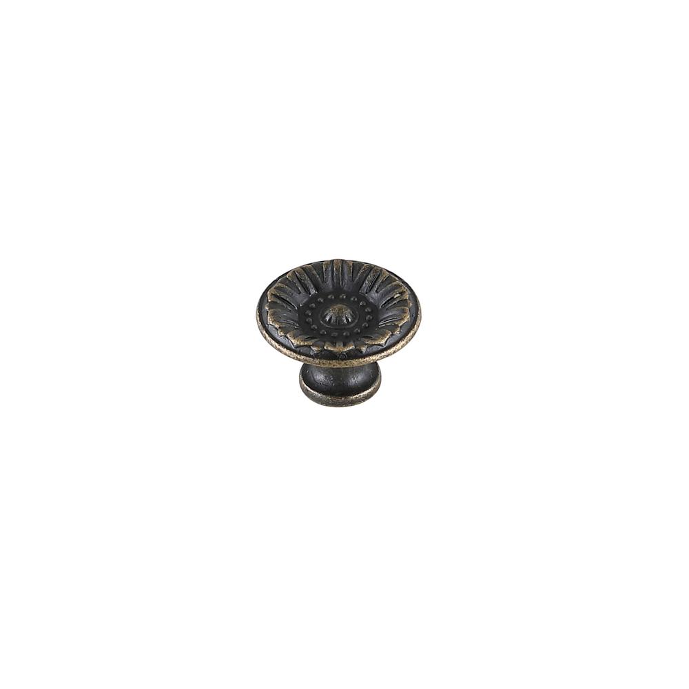 Corio 1.1" Diameter Antique Bronze Mushroom Knob Multipack (Set of 10). Picture 3