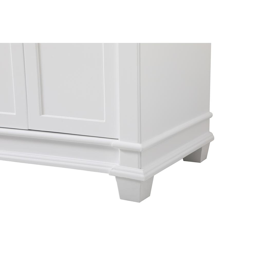 72 inch Double Bathroom Vanity set in White. Picture 12