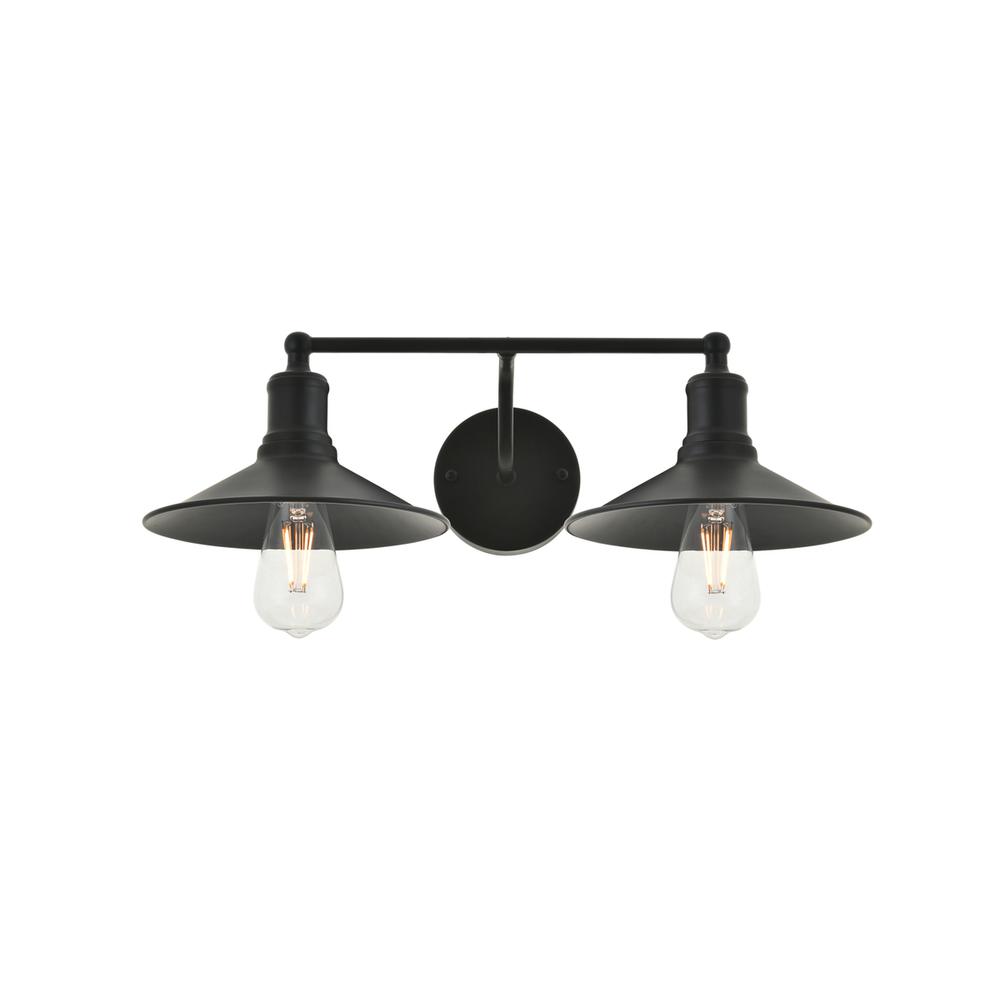 Etude 2 light black Wall Sconce. Picture 3