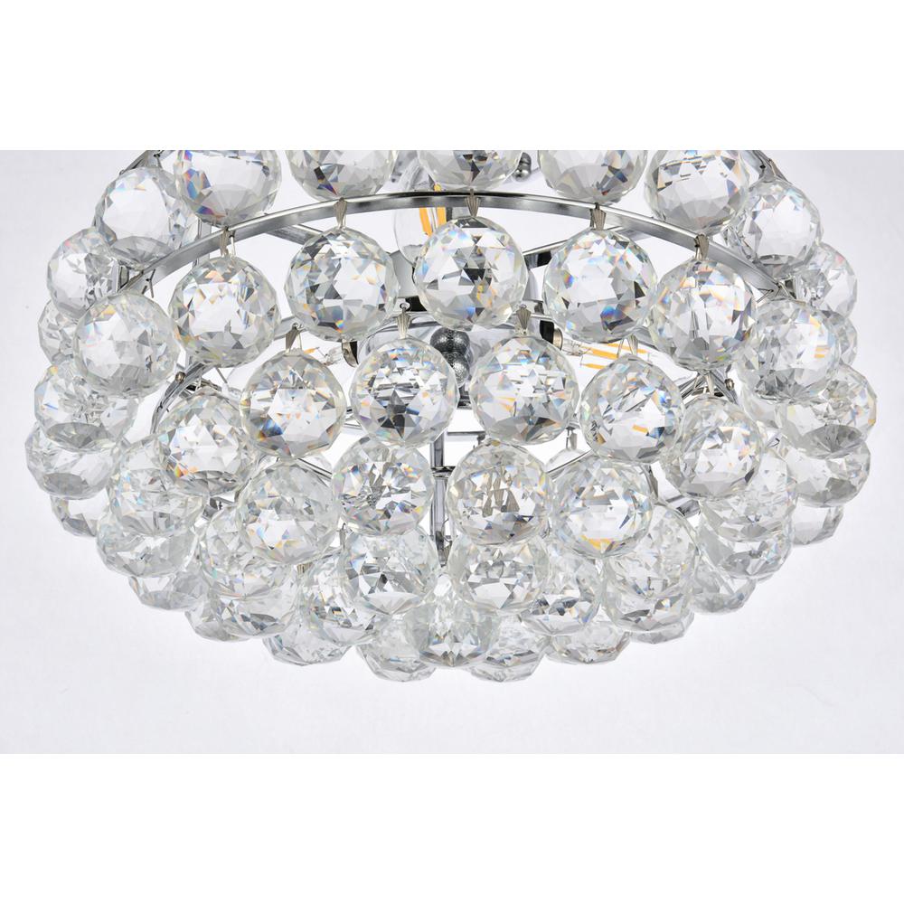 Savannah 14 inch flush mount in chrome. Picture 3