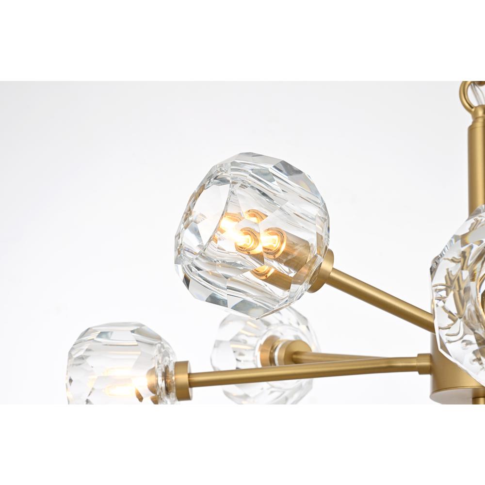 Graham 8 Light Pendant in Gold. Picture 3