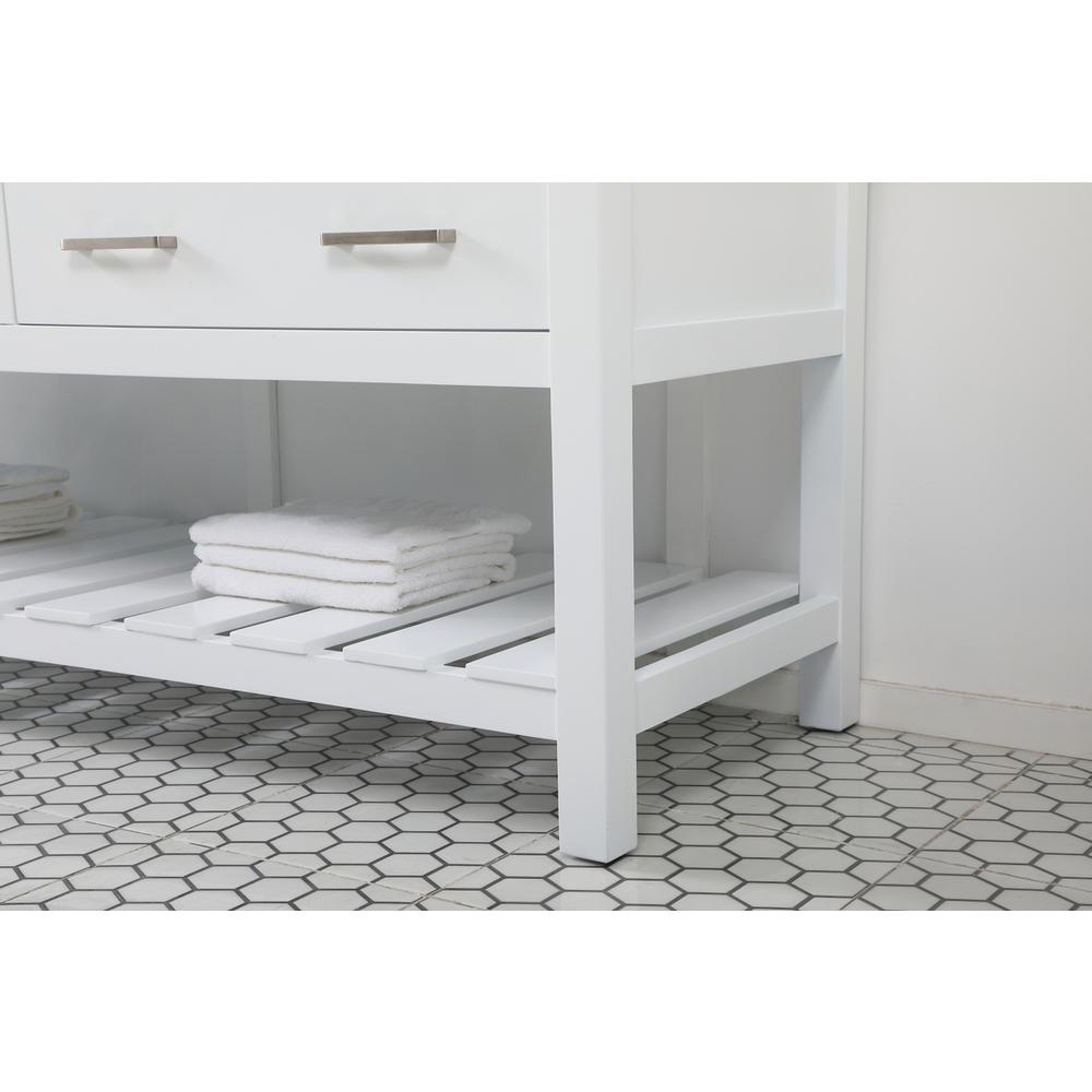 72 inch double bathroom vanity in white. Picture 6