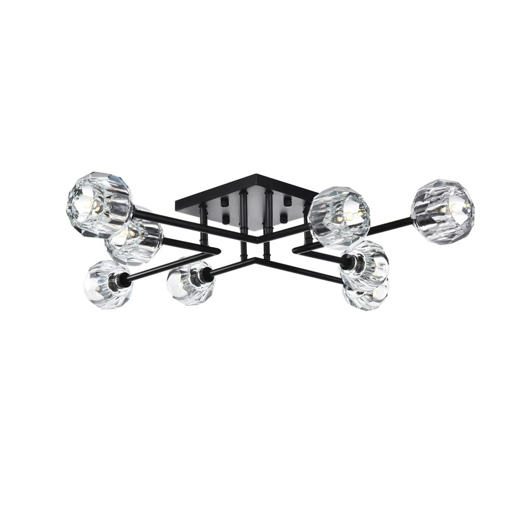 Eren 31 inch Flush Mount in Black. Picture 1