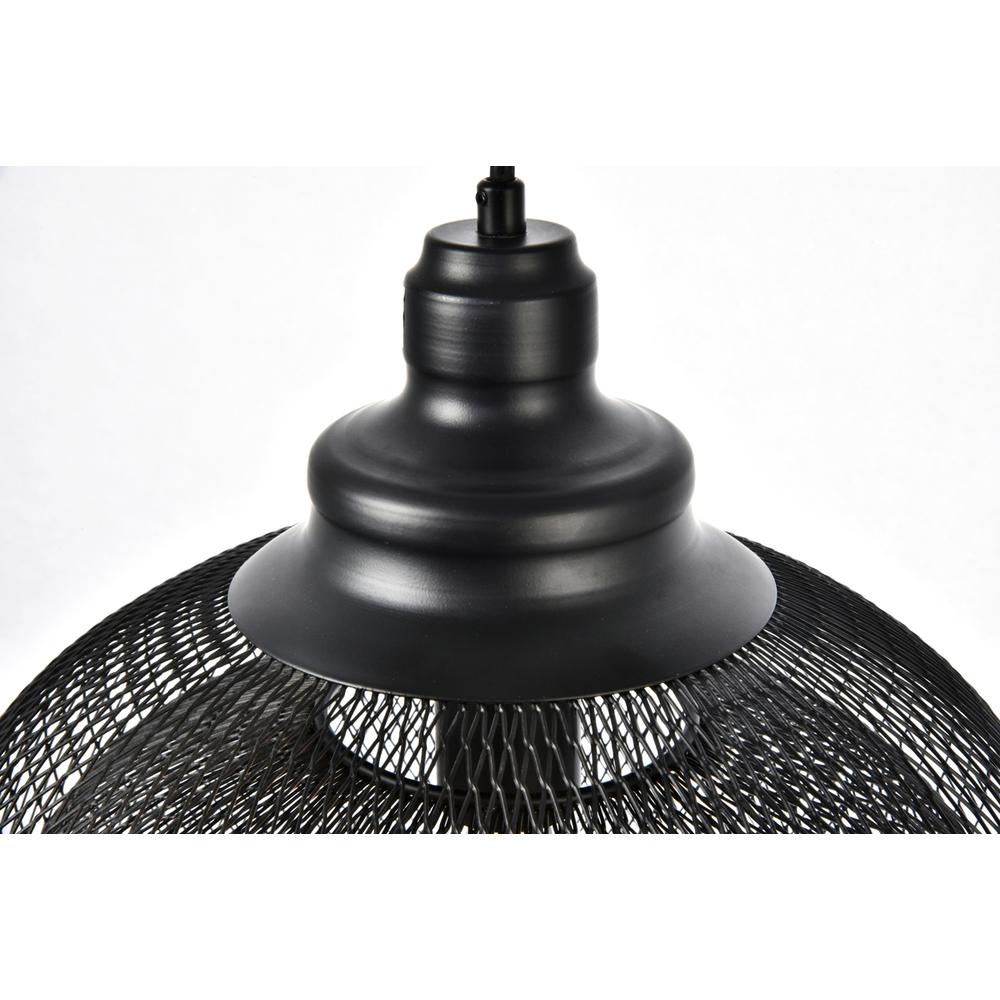 Warren Collection Pendant D13.5in H11in Lt:1 Black Finish. Picture 5