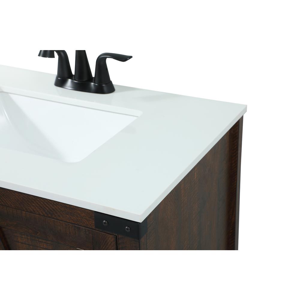 30 inch Single bathroom vanity in expresso. Picture 11