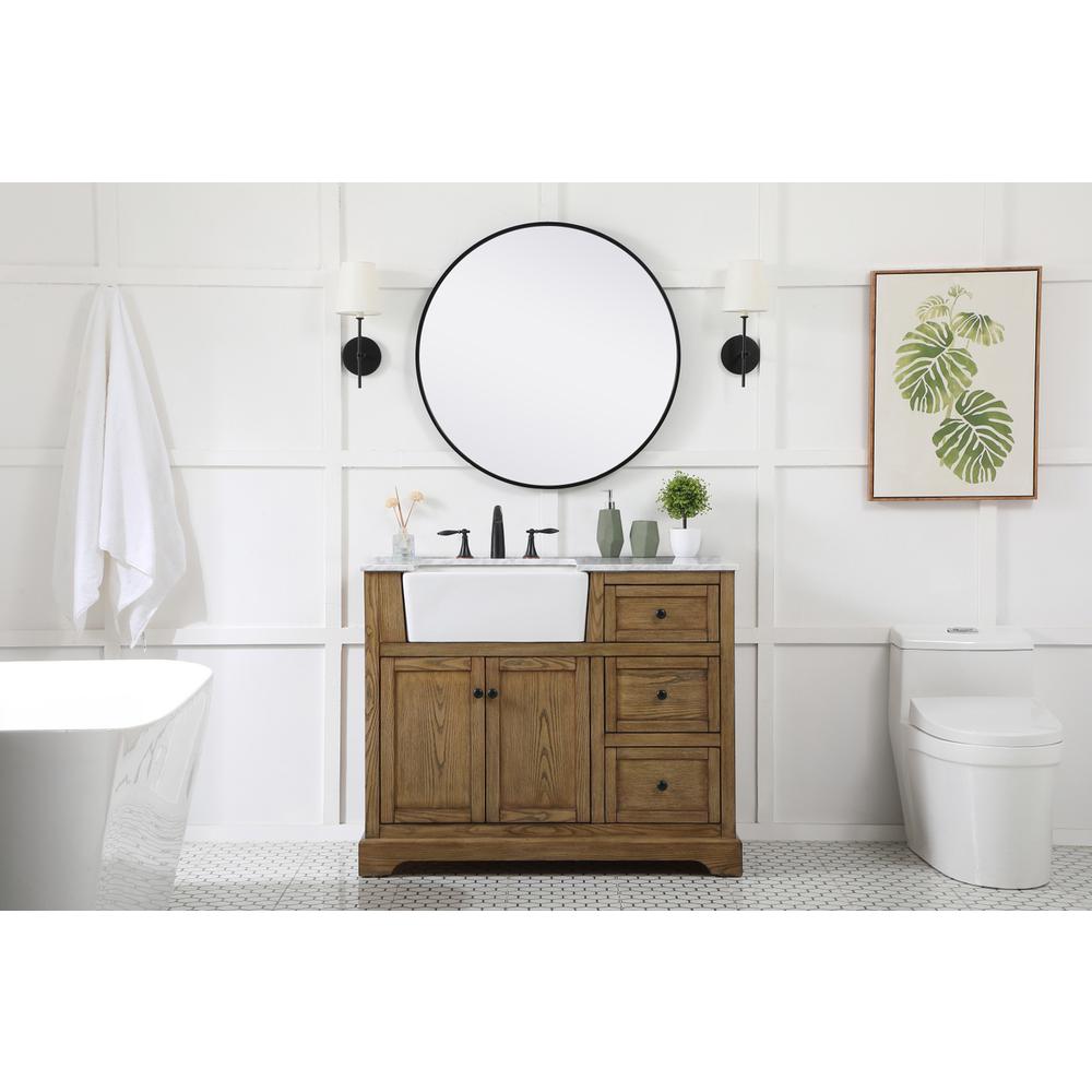 42 inch Single bathroom vanity in driftwood. Picture 4