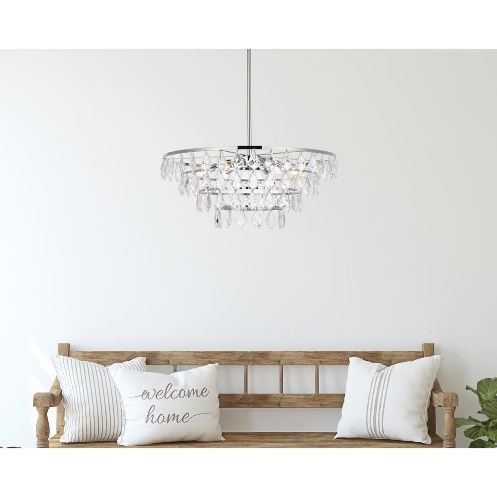 Ella 24 inch pendant in chrome. Picture 7
