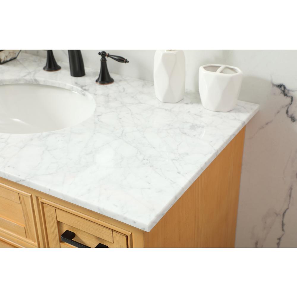 42 inch Single bathroom vanity in natural wood. Picture 5