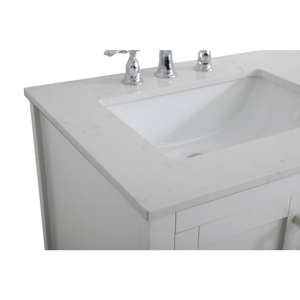 60 inch Double Bathroom Vanity in Grey. Picture 11