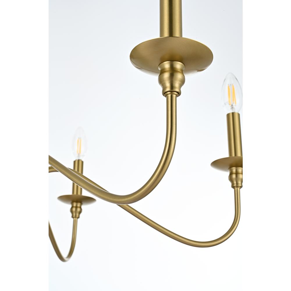 Rohan 30 inch chandelier in Satin Gold. Picture 5