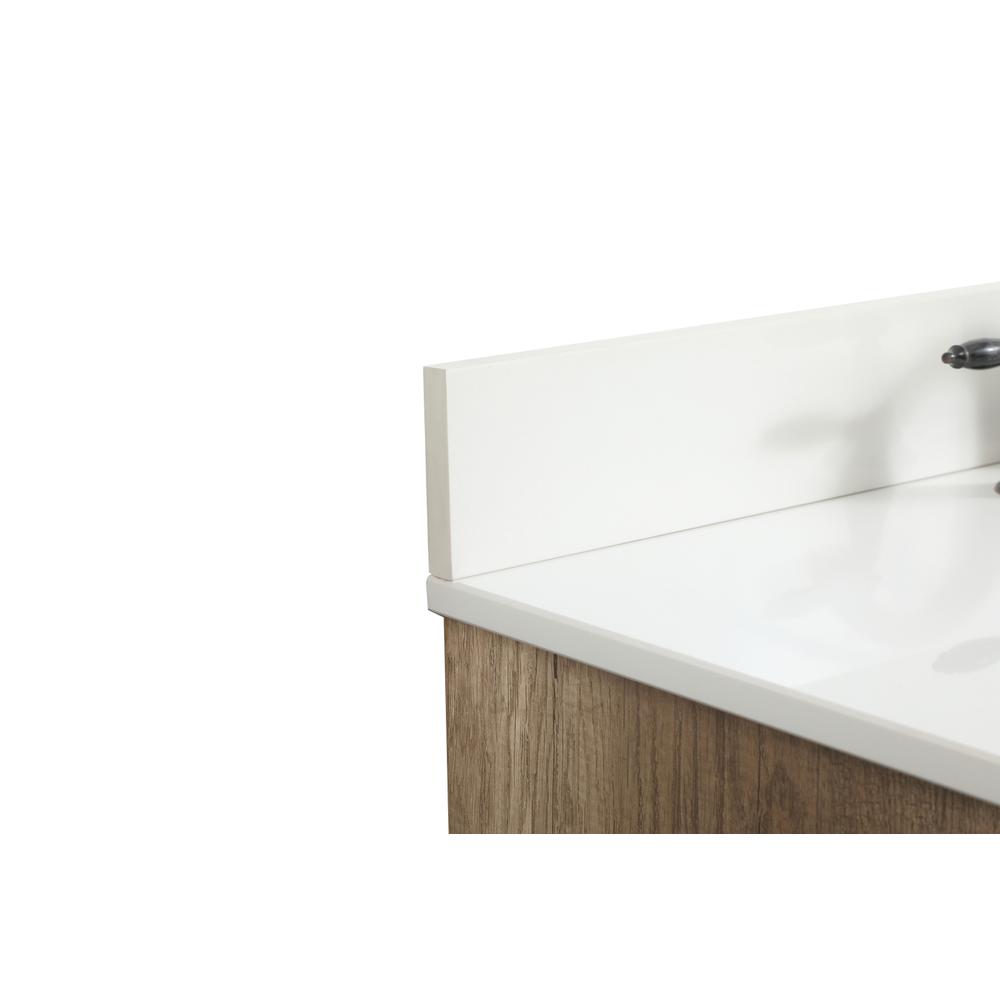 36 inch Single bathroom vanity in natural oak with backsplash. Picture 11