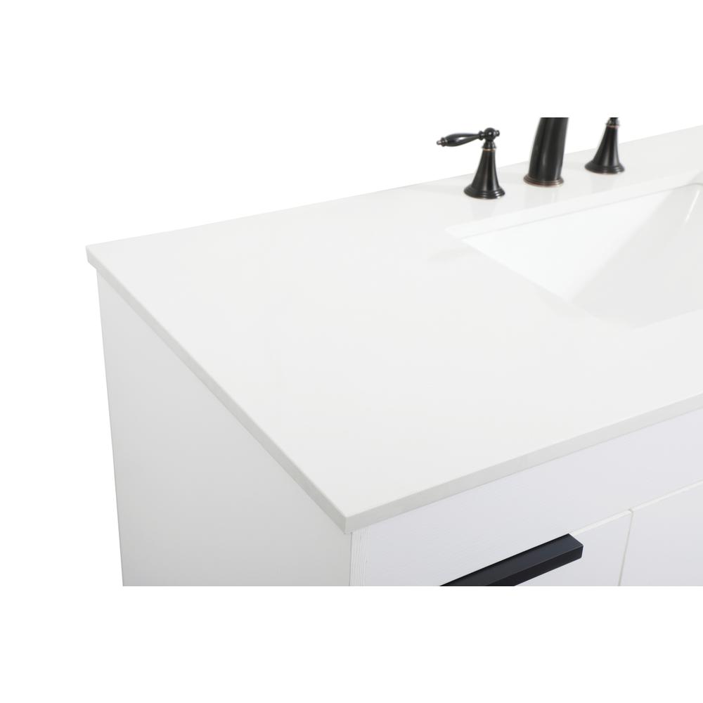 48 inch Single bathroom vanity in white. Picture 11