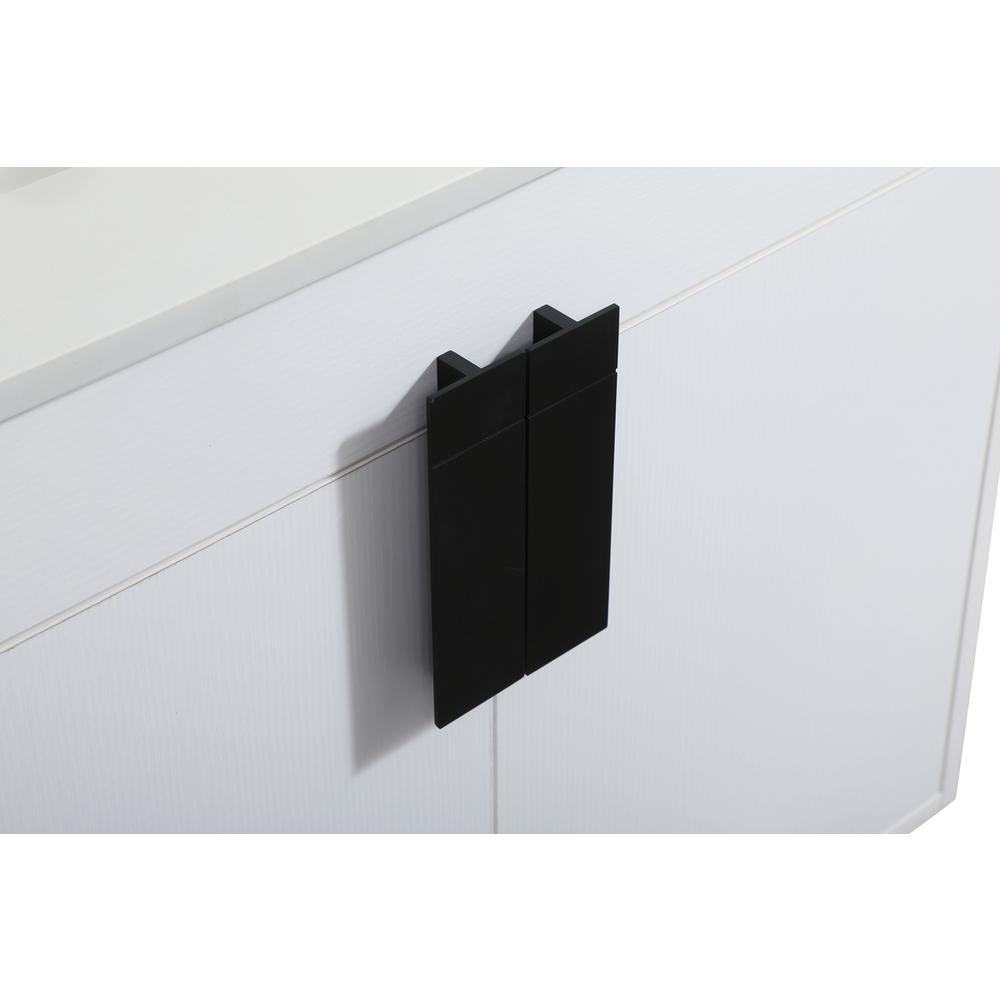30 inch Single bathroom vanity in white with backsplash. Picture 12