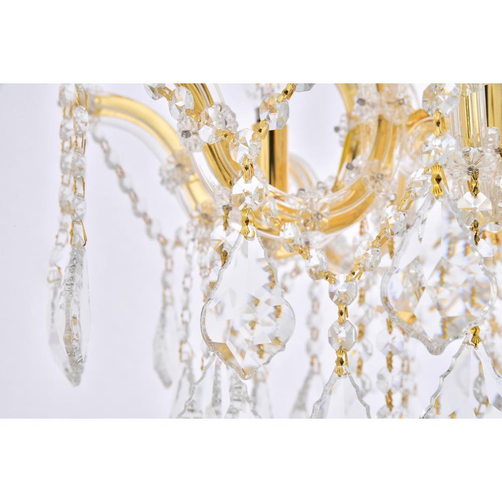 Maria Theresa 4 light Gold Flush Mount Clear Royal Cut Crystal. Picture 4