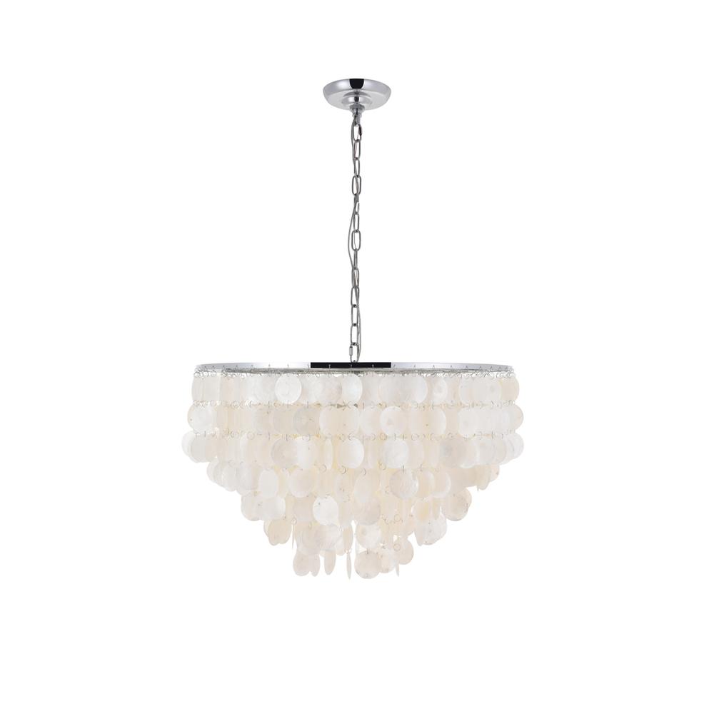 Selene 6 light Chrome Pendant. Picture 4