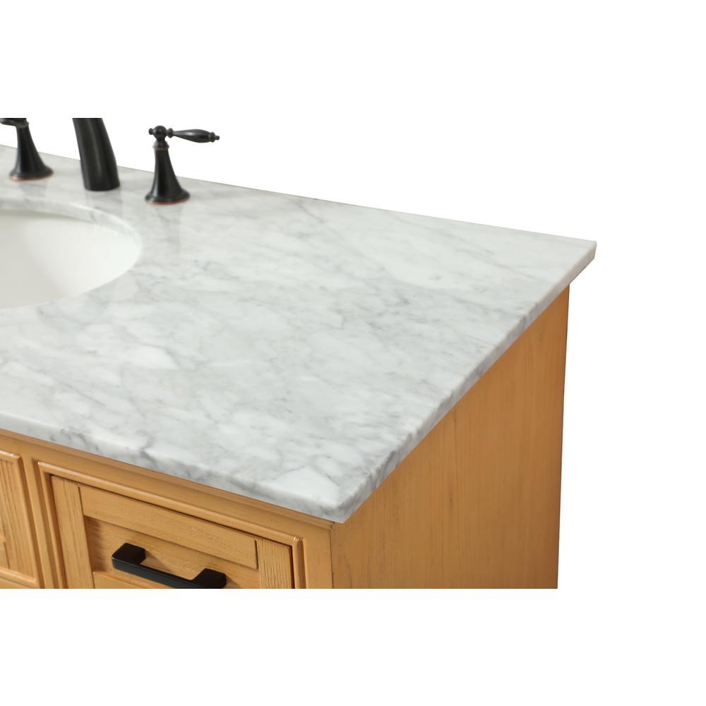 48 inch Single bathroom vanity in natural wood. Picture 11