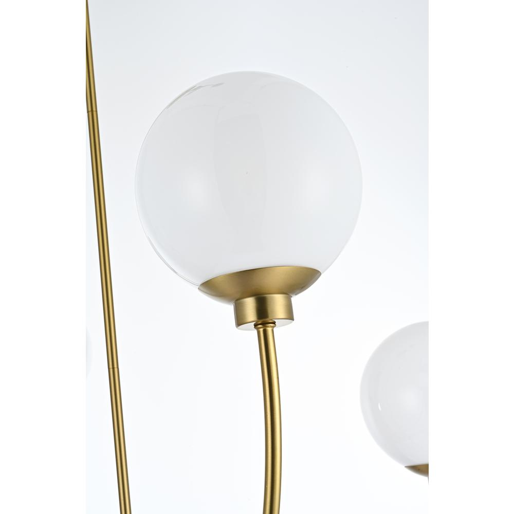 Nyomi 30 inch chandelier in Satin Gold. Picture 3