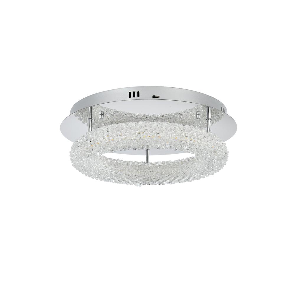 Bowen 18 inch Adjustable LED Flush Mount in Chrome. Picture 7