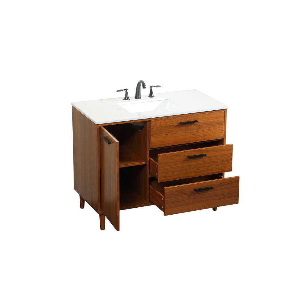 42 inch bathroom vanity in Teak. Picture 9