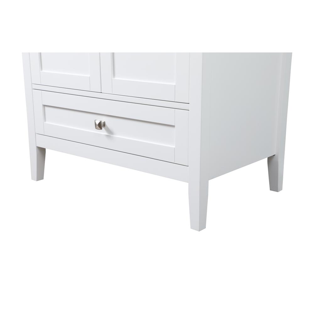 30 Inch SIngle Bathroom Vanity In White. Picture 13