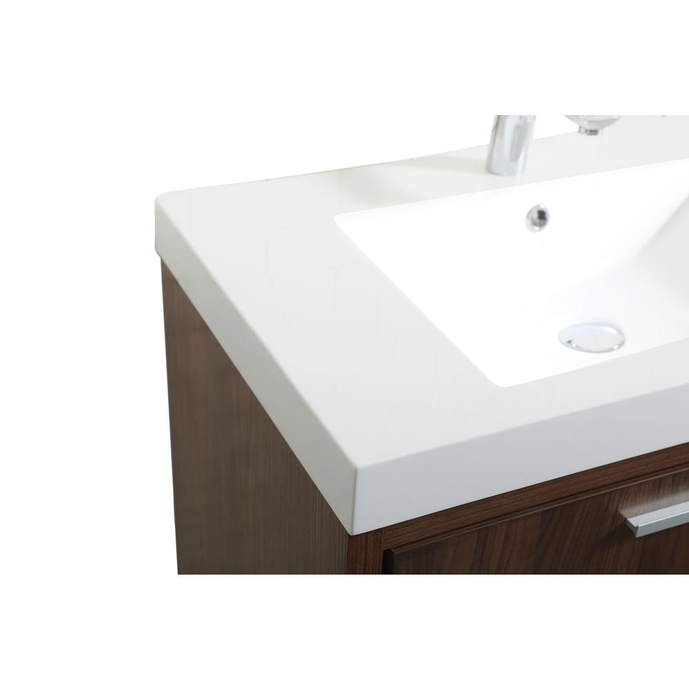 30 inch Single bathroom vanity in Walnut. Picture 11