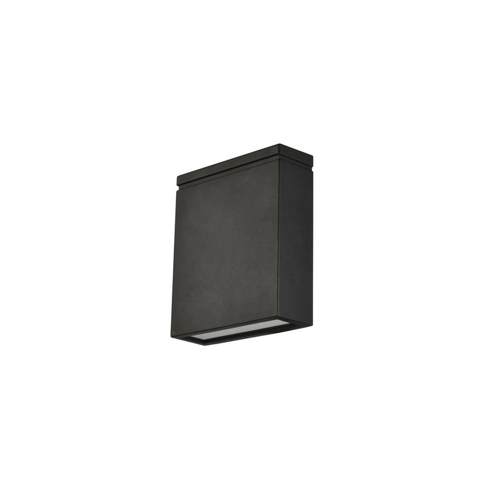 Raine Integrated LED wall sconce  in black. Picture 6