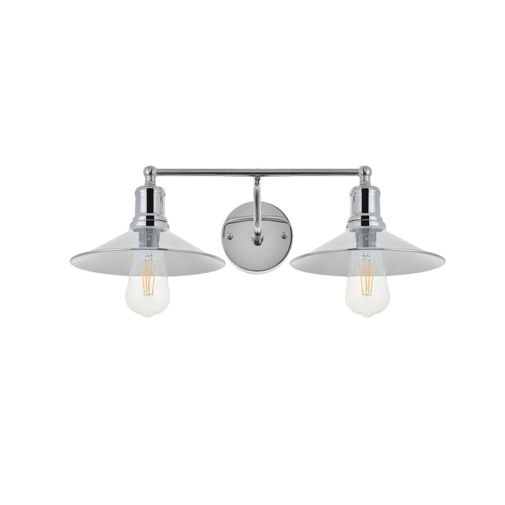 Etude 2 light chrome Wall Sconce. Picture 7