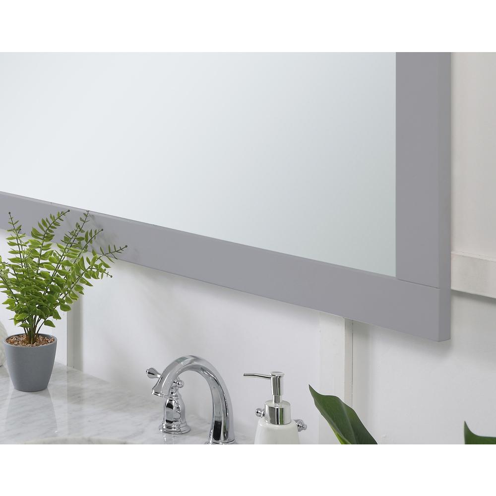 Aqua rectangle vanity mirror 72 inch in Grey. Picture 5
