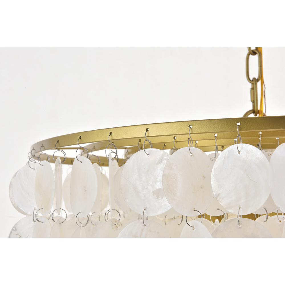 Selene 4 light Brass Pendant. Picture 8