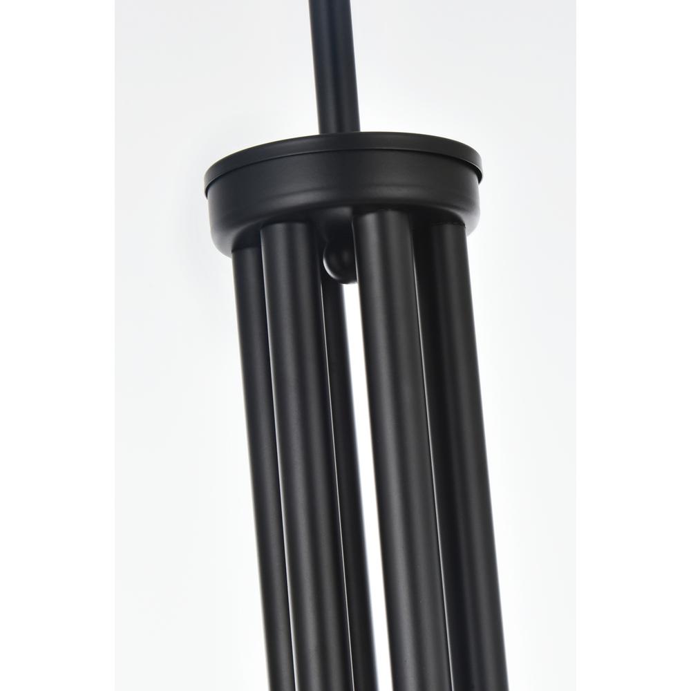 Layne 30 inch chandelier in Black. Picture 4