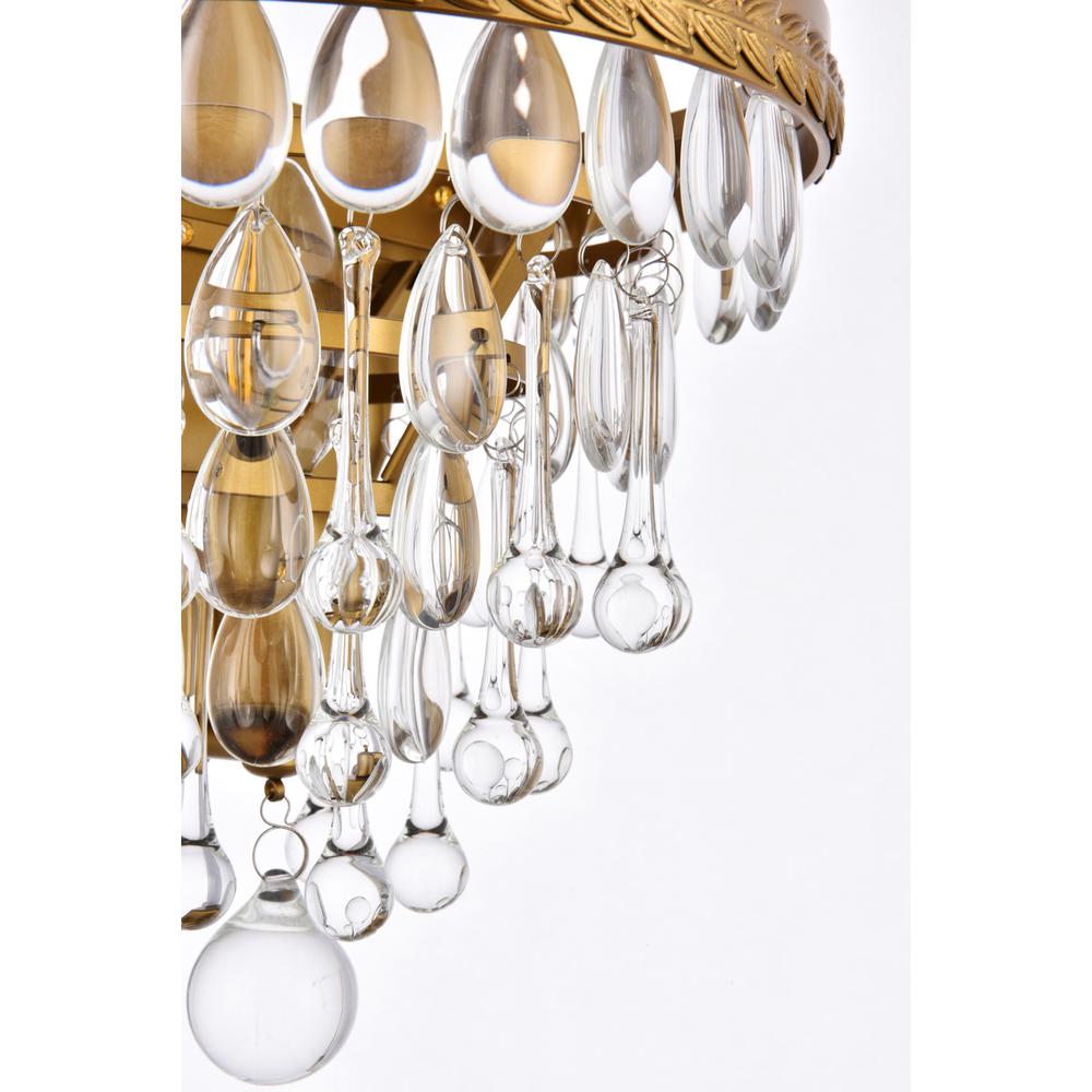 Nordic 1 light brass wall sconce. Picture 3