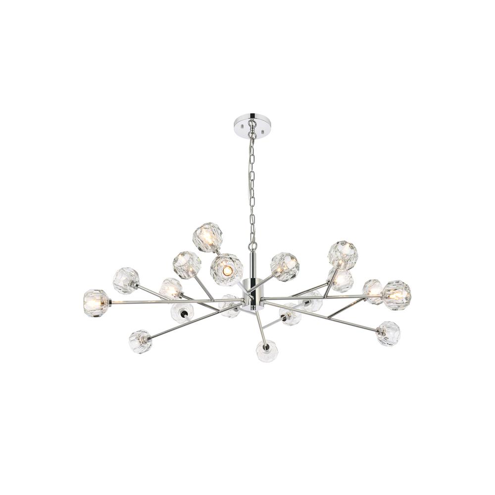Graham 18 Light Pendant in Chrome. Picture 1