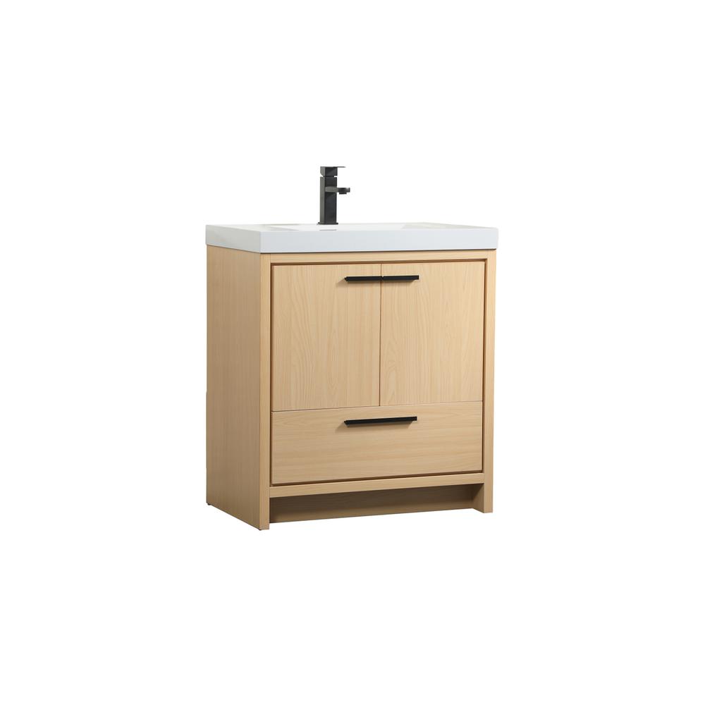 30 inch Single bathroom vanity in Maple. Picture 7