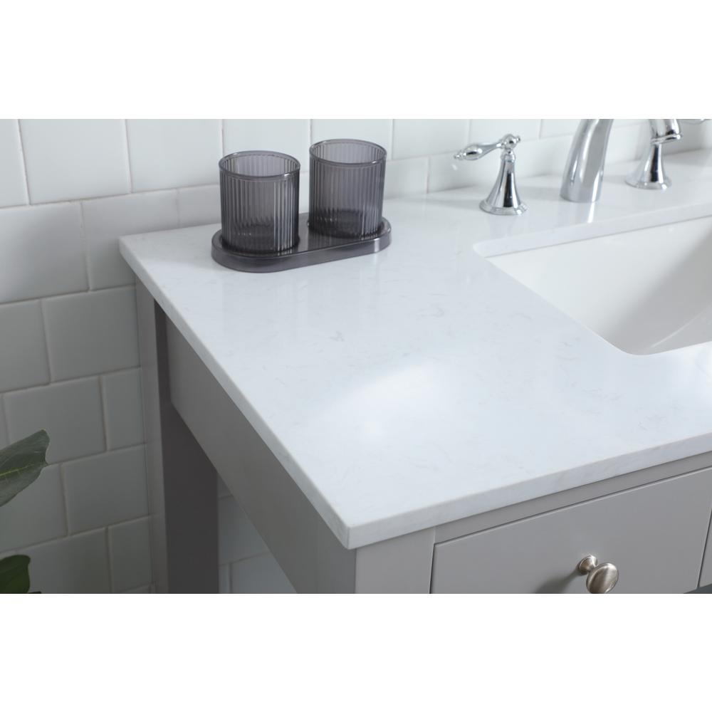 42 Inch ADA Compliant Bathroom Vanity In Grey. Picture 5