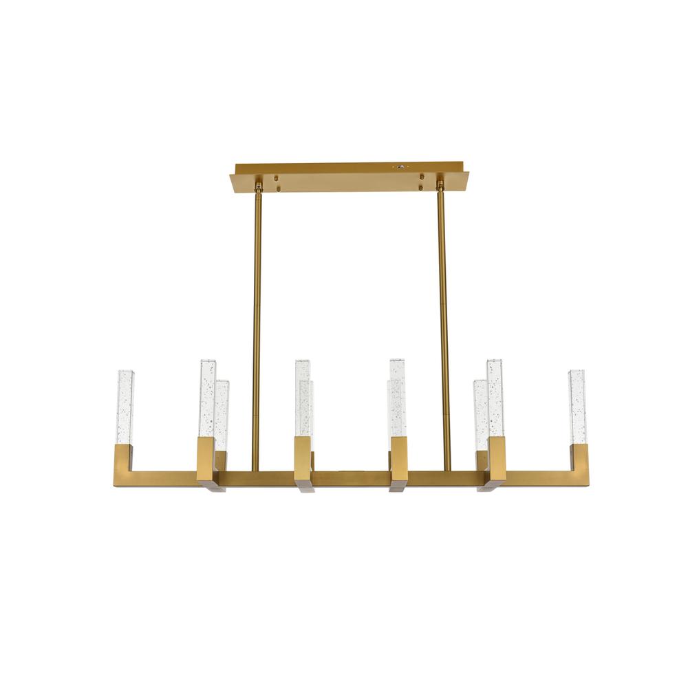 Noemi 48 inch Adjustable LED Pendant in Satin Gold. Picture 1