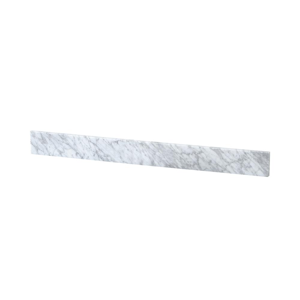 42 inch backsplash in carrara white. Picture 3