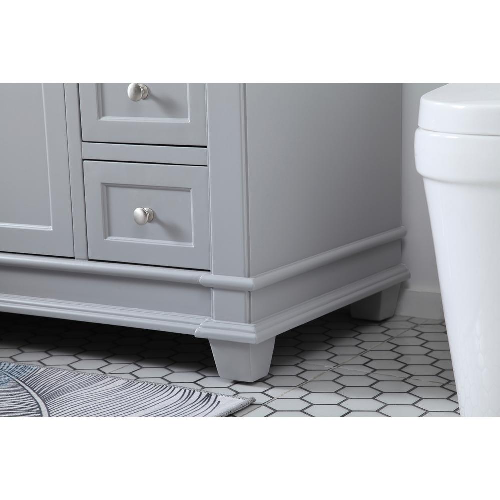 48 inch Single Bathroom Vanity set in Grey. Picture 6