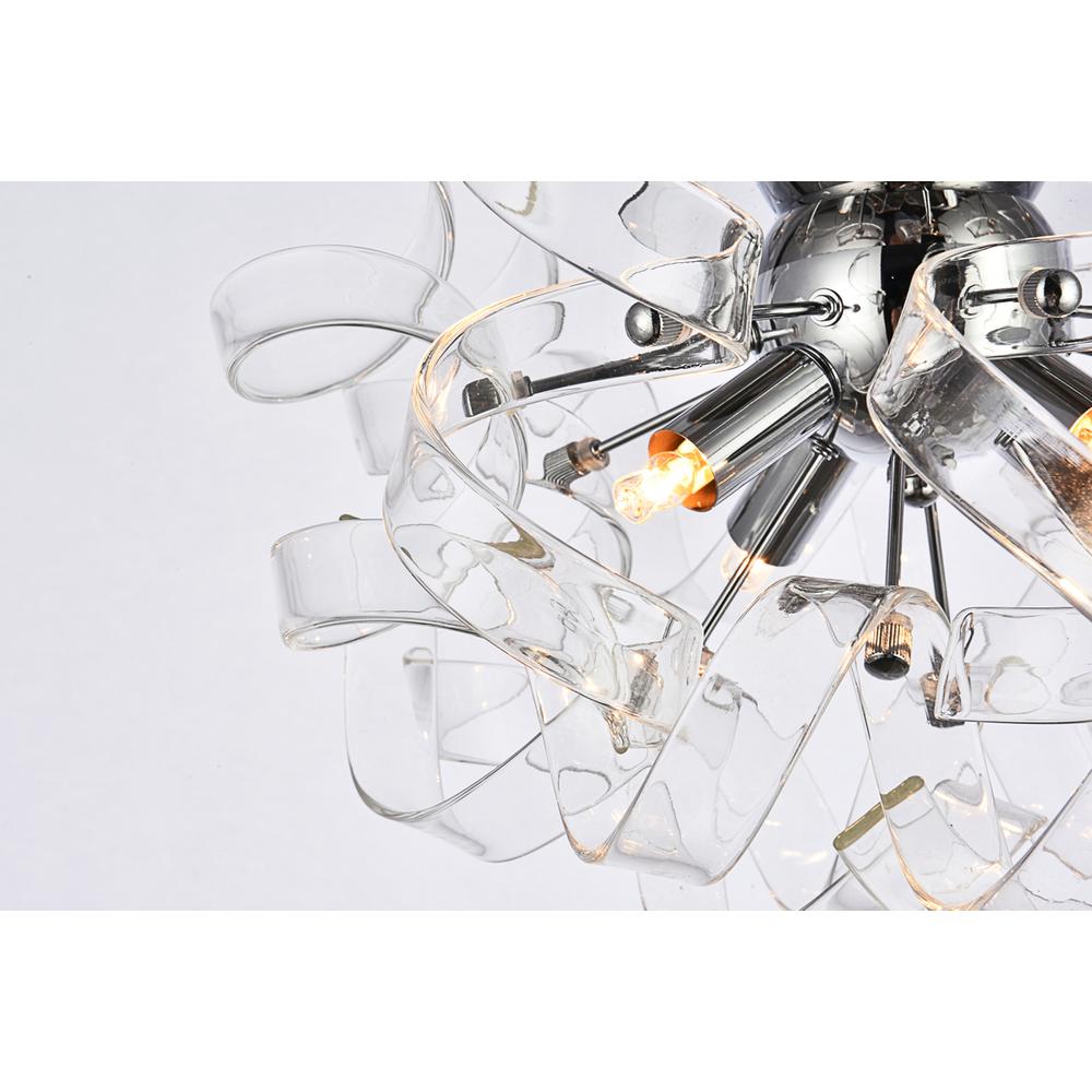 Ritz 4 Light Chrome Flush Mount, Wall Sconce. Picture 5