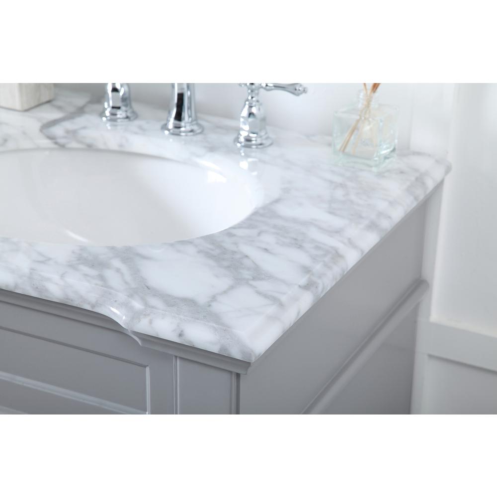 60 inch Double Bathroom Vanity set in Grey. Picture 5