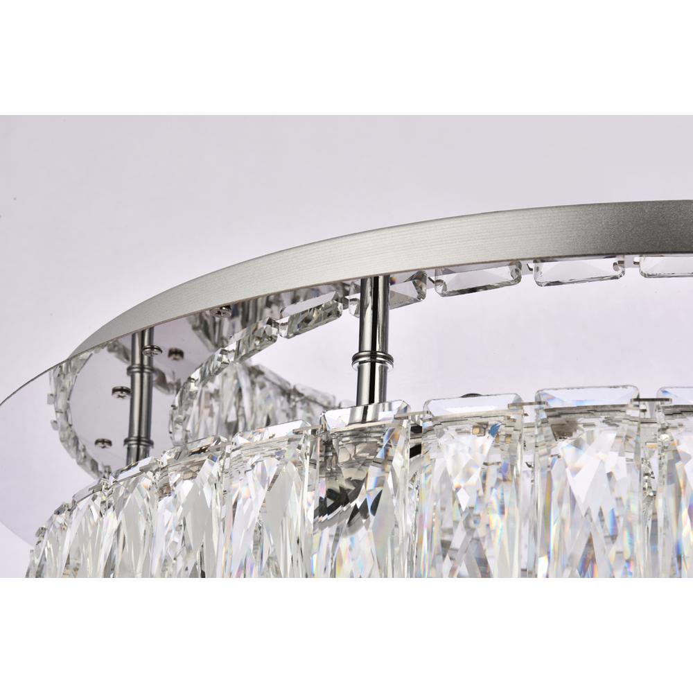 Monroe 22 inch LED Single flush mount in chrome. Picture 4