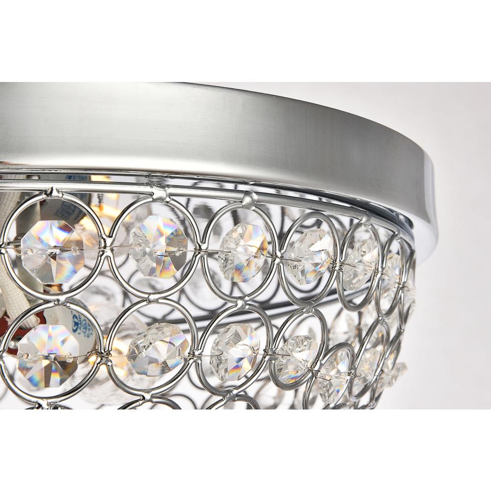 Taye Collection Flushmount D13.5 H6.3 Lt:3 Chrome Finish. Picture 3