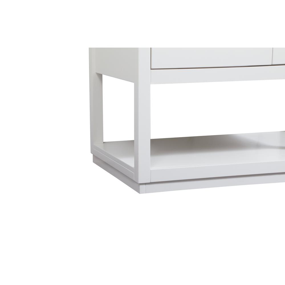 36 inch Single bathroom vanity in white with backsplash. Picture 13