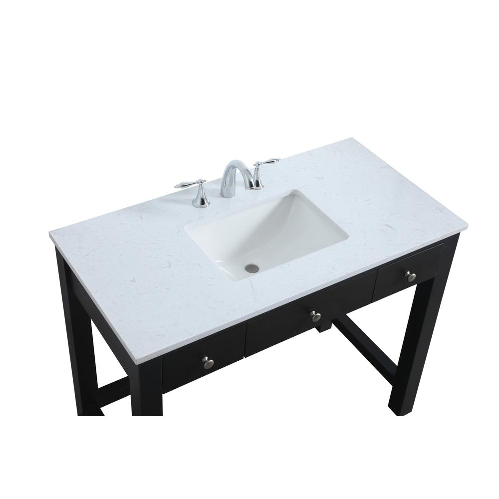 42 Inch ADA Compliant Bathroom Vanity In Black. Picture 10