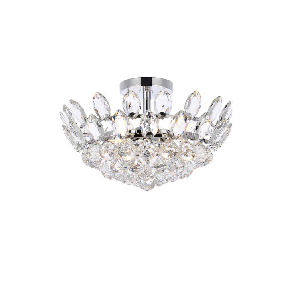 Emilia 16 inch flush mount in chrome. Picture 1