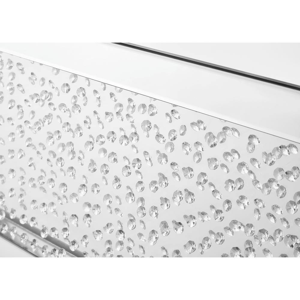 48 inch Rectangle Crystal Coffee Table In Clear Mirror Finish. Picture 5