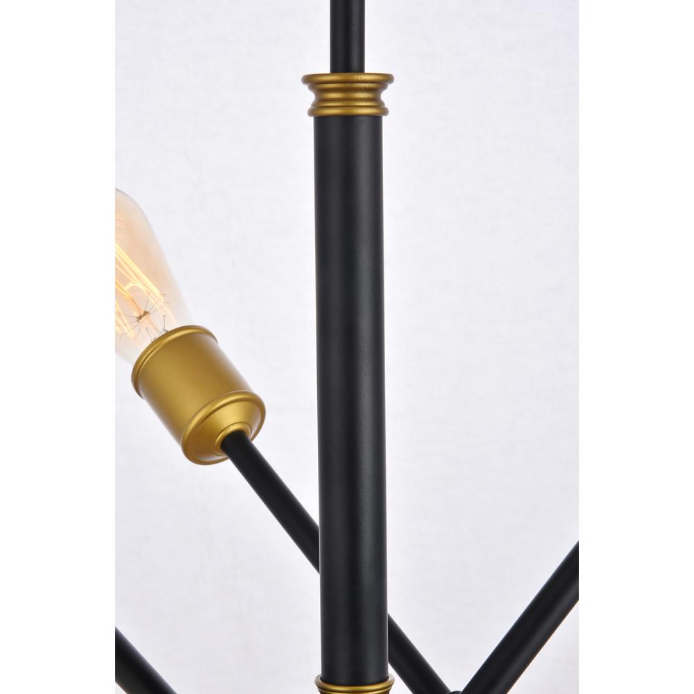 Axel 6 Lights Black Pendant. Picture 4