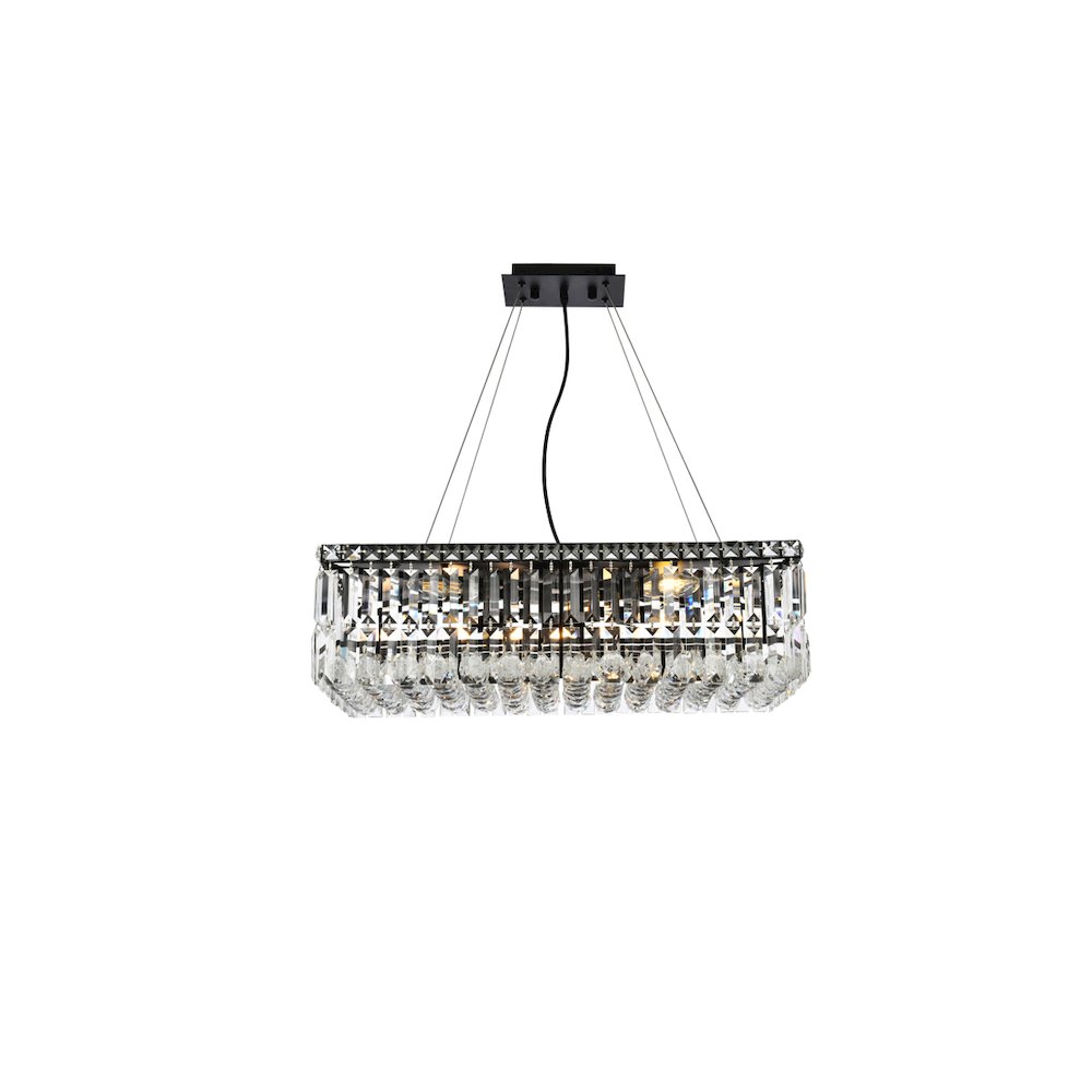 Maxime 24 Inch Black Chandelier. Picture 1
