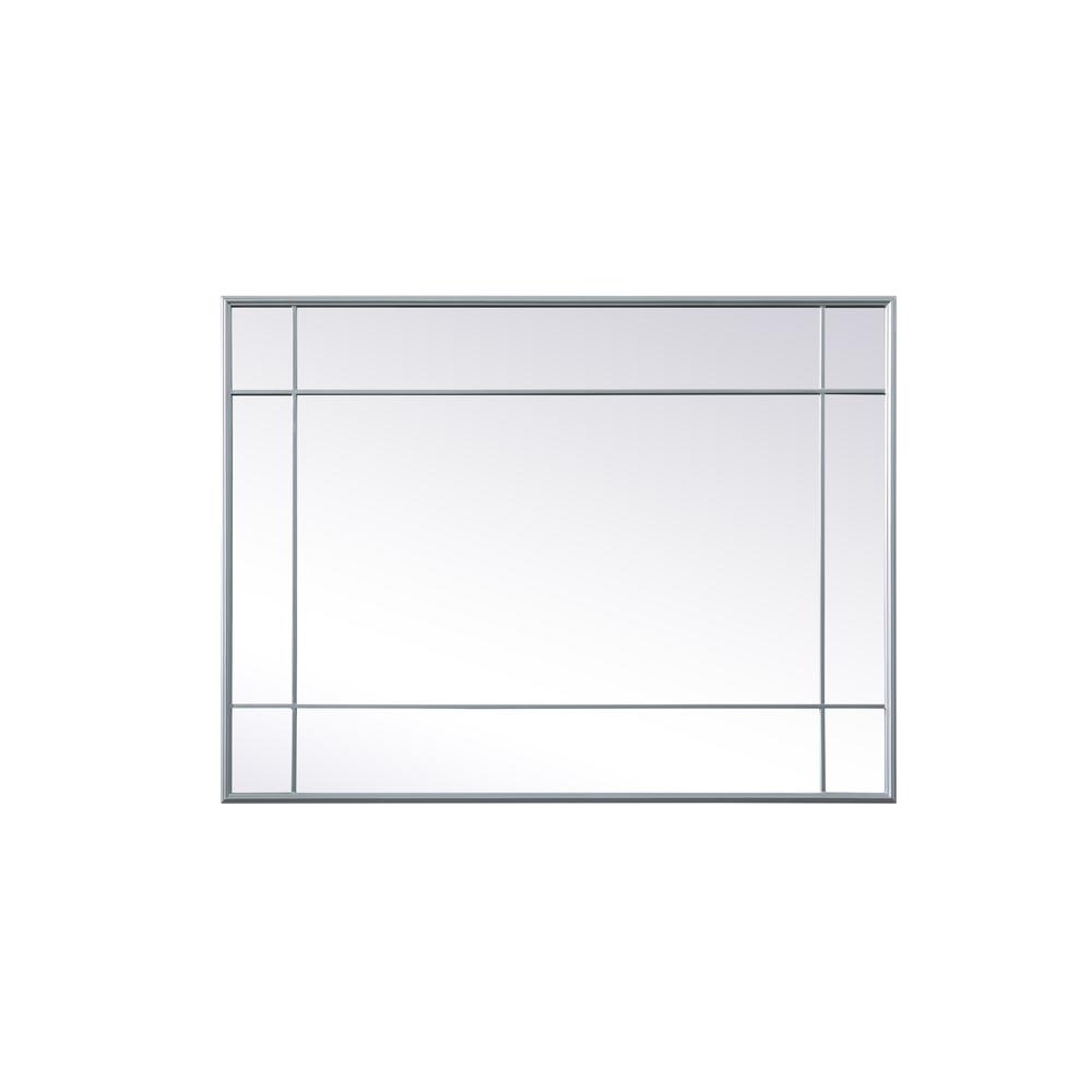 French Panel Wall Mirror 30x40 Inch In Silver. Picture 6