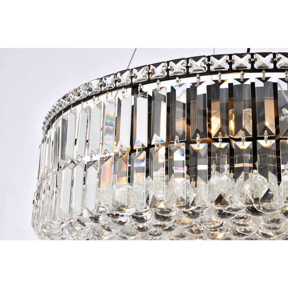 Maxime 28 inch black chandelier. Picture 4